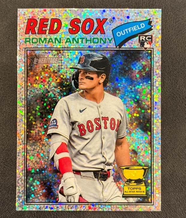 2026 Topps Heritage - Roman Anthony #86 Chrome Silver Sparkle Refractor (RC)