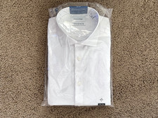 L-2XL Tall - Calvin Klein Slim Stretch Wrinkle Free Dress Shirt White New 65
