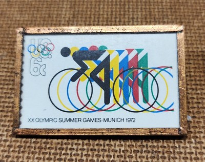$0.06 U.S.A. Cycling Olympic Cycling & $0.50 U.S.A. Cycling Postage Stamp Pins