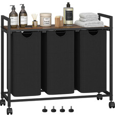 Homedawn Laundry Hamper Laundry Basket Laundry Sorter 3 Pull-Out And Removable