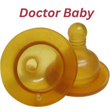 3pcs Natural Rubber Latex Baby Pacifier Round Nipple Soft Soother