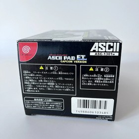 SEGA Dreamcast ASCII PAD FT Special CAPCOM ASC-1301M Black Complete Box Unused
