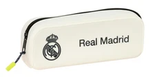 safta Real Madrid Team 25/26 Square Silicone Pencil Case for Children, Ideal for