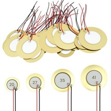 SATUY 32Pcs Piezo Disc - 4 Size ( 20mm, 27mm, 35mm, 41mm ), Gold