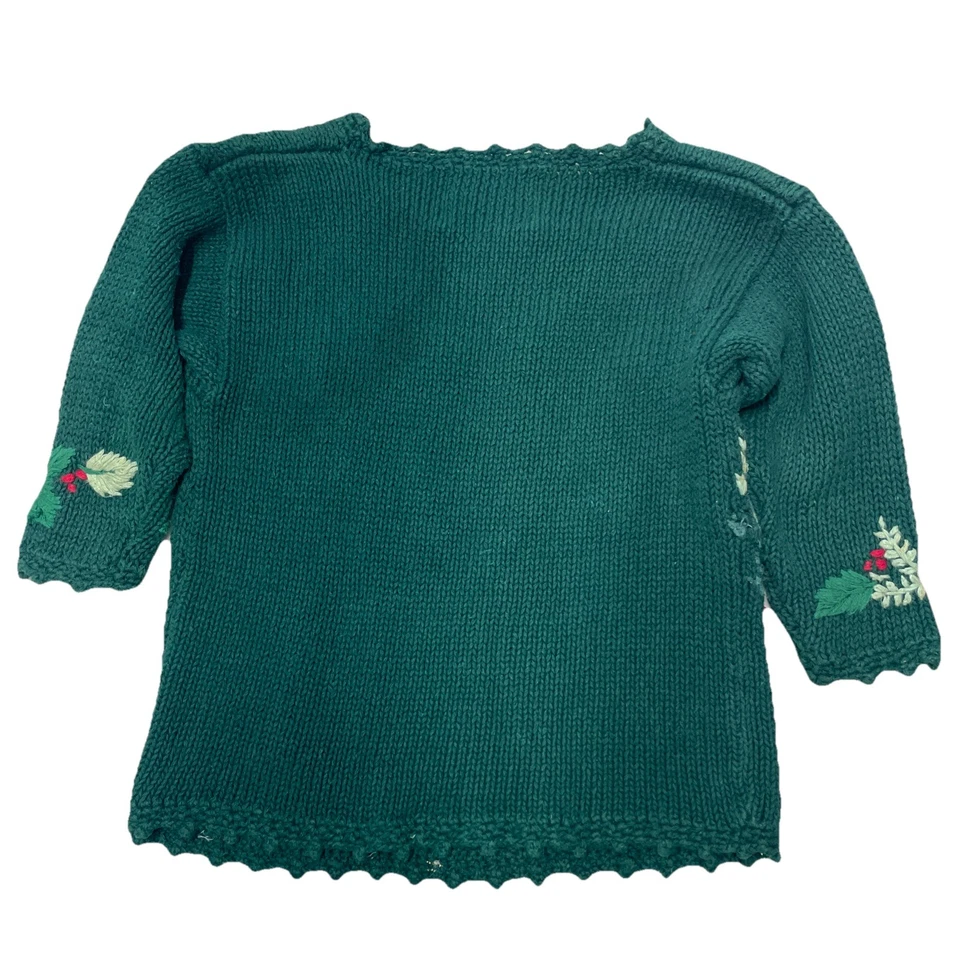 Suéter de Navidad de Colección Reliquia Coleccionables Niñas 6X Oso de Peluche Bordado Y2K Foto 3 de 4