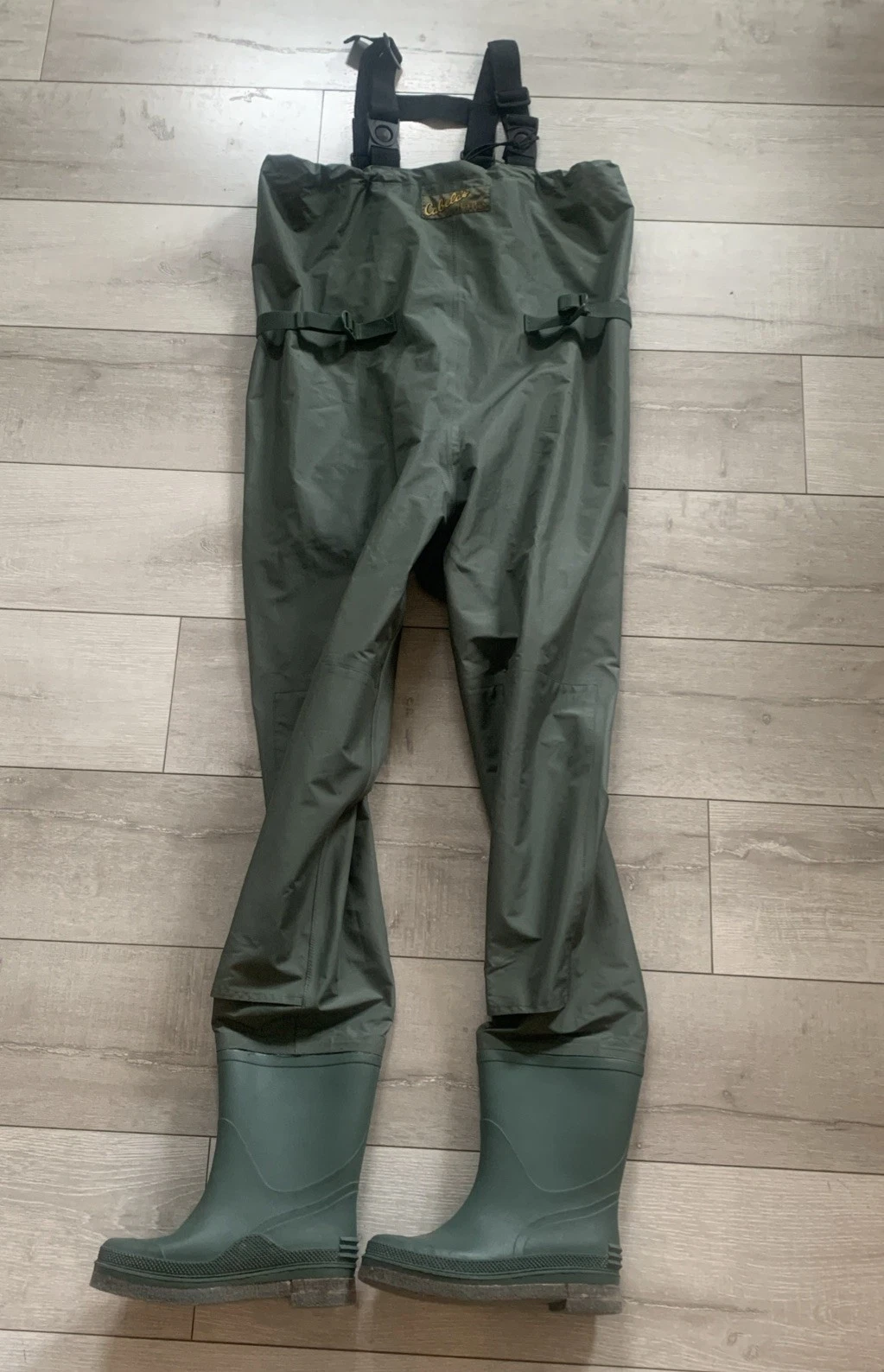 Cabela's Dry Plus Breathable Dry Plus Wader Boots Fly Fishing River Size 8 Green