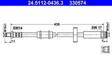 ATE BREMSSCHLAUCH OHNE KLEMMHALTER VORNE passend für CITROËN C25 FIAT DUCATO TAL