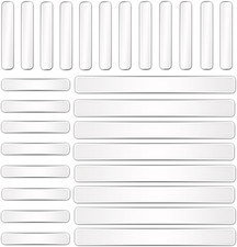 28PCS Wall Bumpers, Clear Cabinet Door Bumper Ultra-Strong Clear Silicone Strips