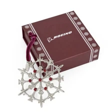 Boeing 2025 Jet Snowflake Metal Ornament – 787 Dreamliner & T-7A Red Hawk -  NEW