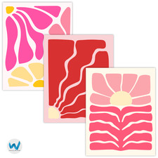 Set of 3 Abstract Sunset Art Posters - Modern Wall Art - 12X16/16X20/18X24/24X36