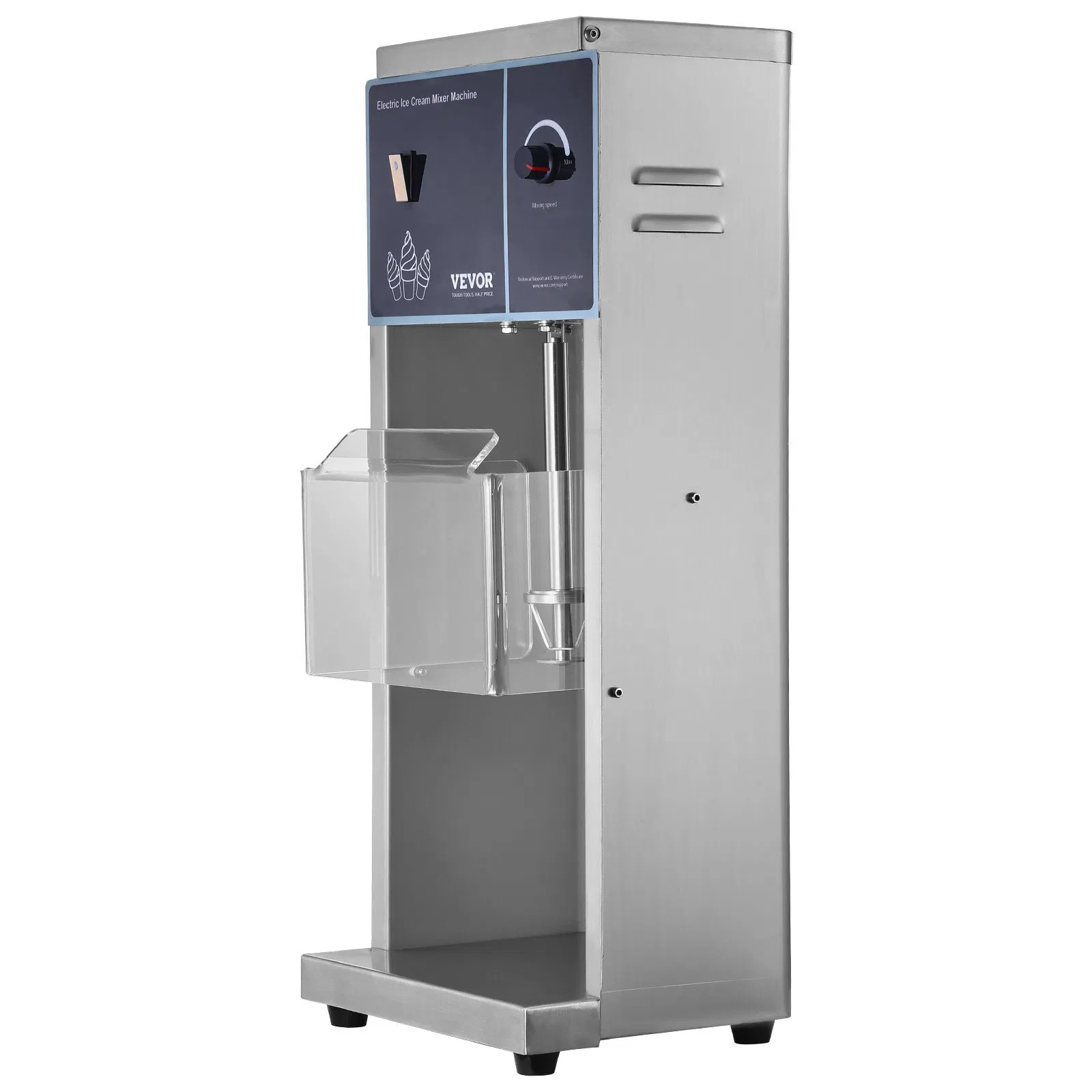 Ice Cream Blender, 400W High-Speed Ice Cream Maker Mixer Sti
