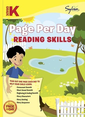 Kindergarten Page Per Day: Reading Skills: Consonant Sounds, Short Vowell So...