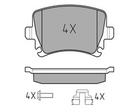 Meyle Bremsbelagsatz, Scheibenbremse Hinterachse U.A. FüR Audi, Seat, Skoda, VW