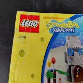 LEGO SpongeBob SquarePants 3818 Instruction Manual Book Only 2012 Illustrated