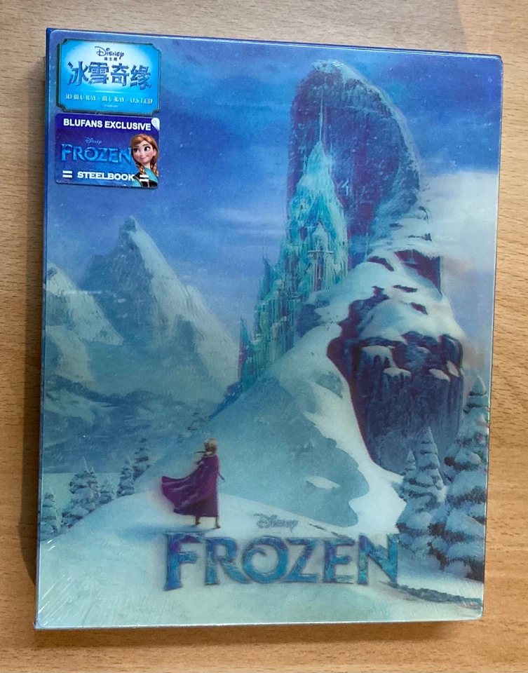 Frozen Disney BLU-RAY 3D Steelbook Blufans Anna Edition Lenticular