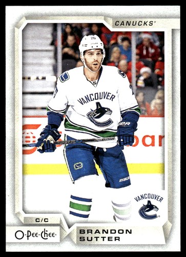 2018 O-Pee-Chee Brandon Sutter #177 card