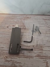 Aluminum / Magnesium Headshell Azimuth Adjust 2 Lock Pin HSE8 Incl Hardware Gray