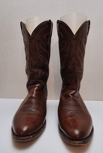 Dan Post Milwaukee Cowboy Leather Boots DP 2111 R Antique Brown Men's size 10 EW - Picture 2 of 9