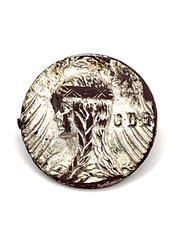 Antikes Abzeichen Germania mit Adler VDG / VDB versilbert um 1900