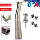 Dental 1:5 Increasing LED Contra Angle Fiber Optic Handpiece / Cartridge Rotor