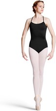 BLOCH Dance Women's Jubilee Mesh High Back Camisole Leotard Medium, Black