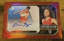 Allisha Gray - 2024 WNBA Select Courtside Action Signatures RED PRIZM #'d /99