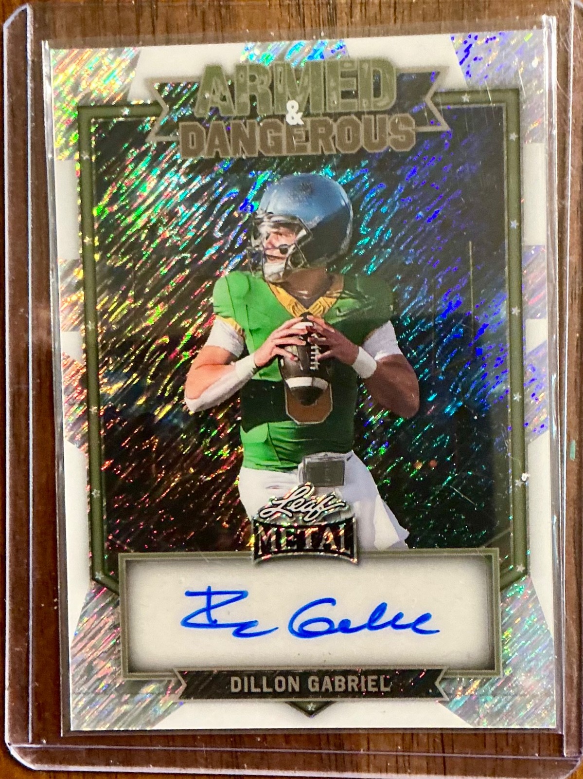2026 LEAF METAL DILLON GABRIEL SILVER SHIMMER AUTO 4/12