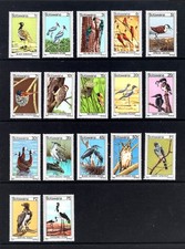 M28071 Botswana 1978 Birds Set X 17 UMM Sg 411/27 Cat £36