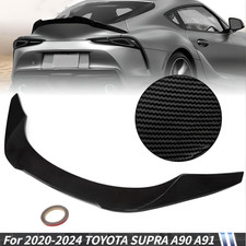 Carbon Fiber Look Highkick Trunk Spoiler Wing For 2020-2024 Toyota Supra A90 A91