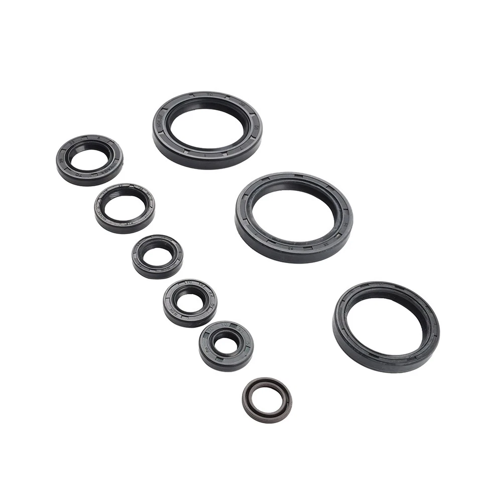 Complete Engine Oil Seal Kit Set 9pcs For Honda CRF450X 05-09/12-17 - Image 3 of 4
