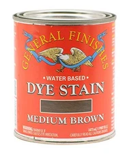 General Finishes 1 Pint Medium Brown Ultra Penetrating Water Based Wood Stain