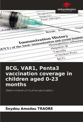 BCG, VAR1, Penta3 vaccination coverage in children aged 0-23 months Seydou Amado