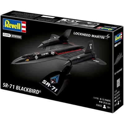 Revell SR-71 Blackbird Flugzeug Modellbausatz 03652 Maßstab 1/110
