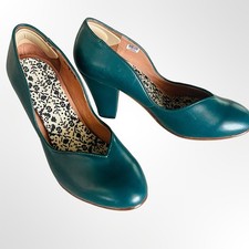 Roxy Emerald Green Vintage Style Pumps