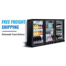 Commercial Beverage Cooler 3 Glass Door Refrigerator 11.3 cu ft Merchandiser