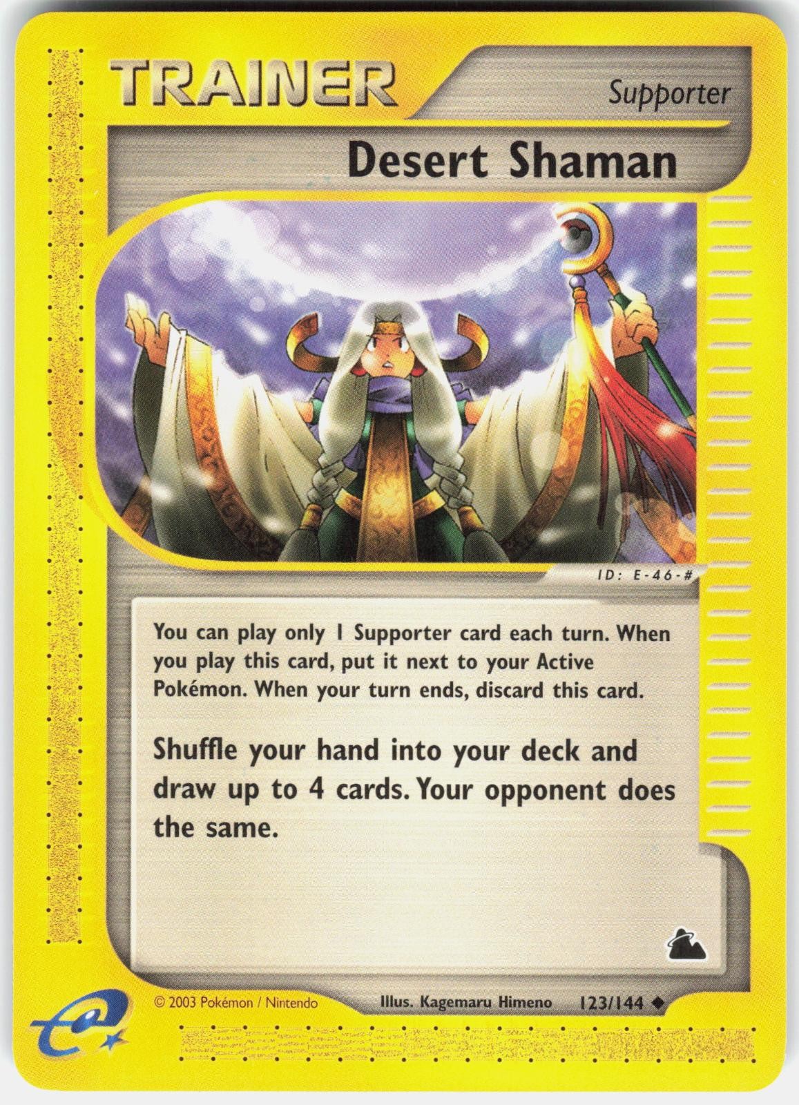 Desert Shaman 123/144 Uncommon Skyridge Near Mint Pokemon Single Card