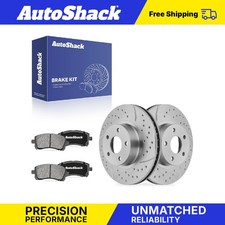 Front Drilled Slotted Brake Rotors Ceramic Pads for Subaru, Legacy 1996-2002