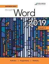 enchmark Series: Microsoft Word 2019 Level 2 Review and Assessments Workboo...