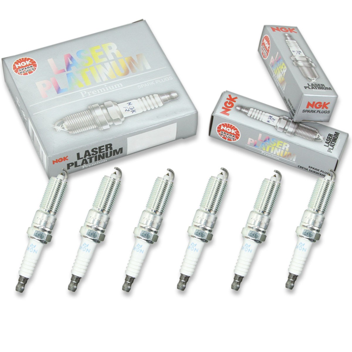 6 pcs NGK Laser Platinum Spark Plugs for 2005-2008 Chrysler Pacifica 3.8L - xl