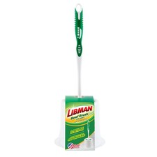 Libman Round Toilet Bowl Brush with Open Caddy, 15in.L, Model 34