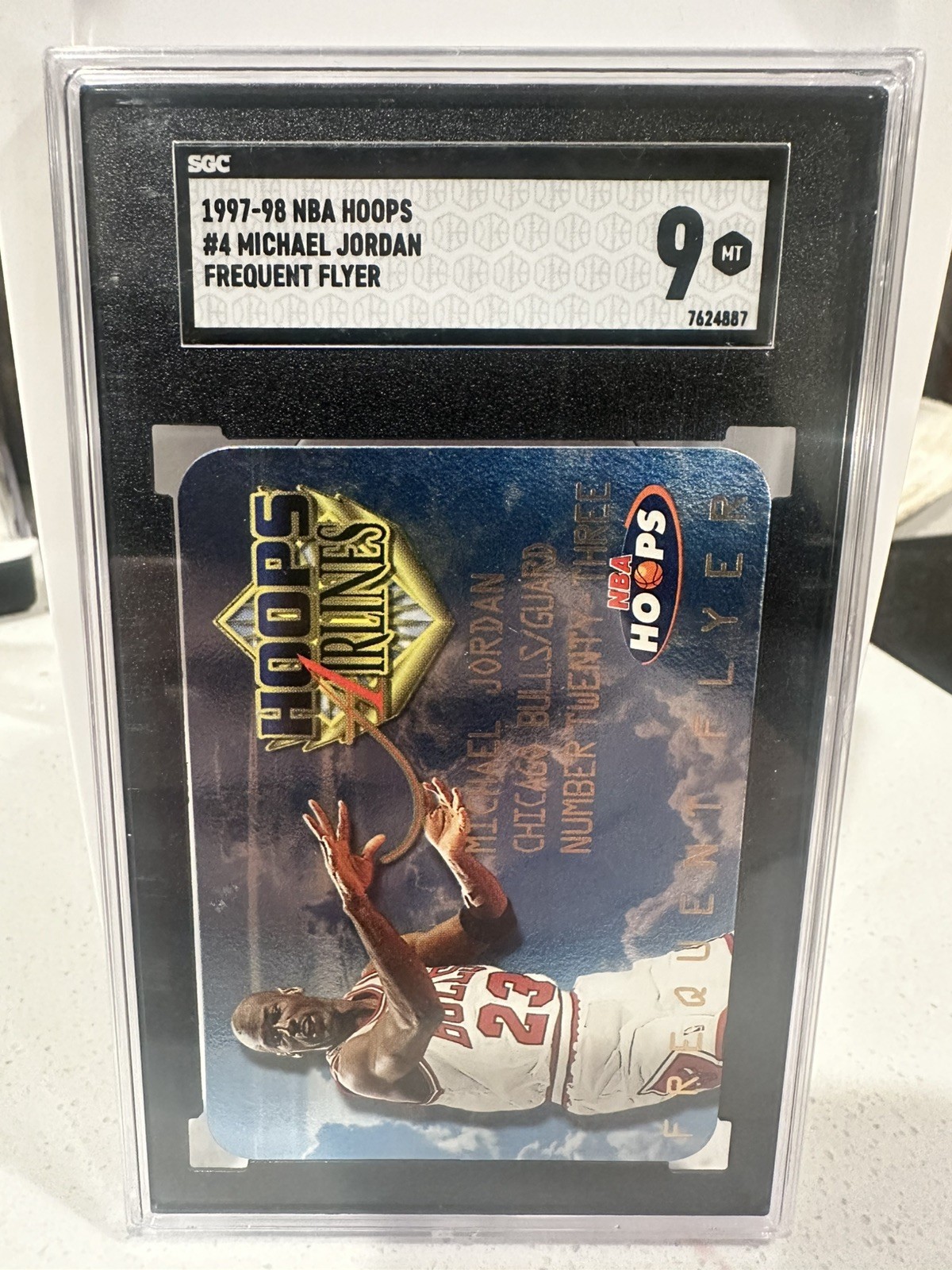 Michael Jordan 1997 Hoops #4 Frequent Flyer Club Price Guide