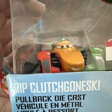 Disney Pixar Rip Clutchgoneski Pullback Die-cast Car Orange Green Red