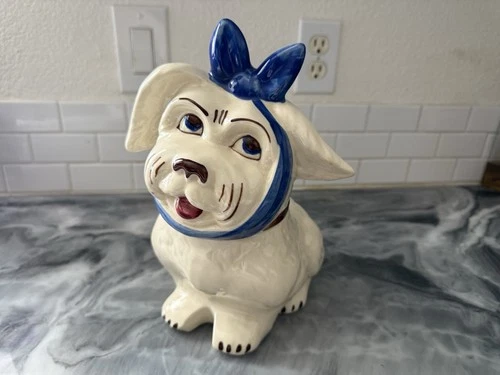 Vintage 1940s Muggsy Dog "Toothache" by Shawnee Pottery Cookie Jar Collectible