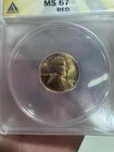 Amazing wheat cent 1954 s ms 67 rd high grade nice obverse toning