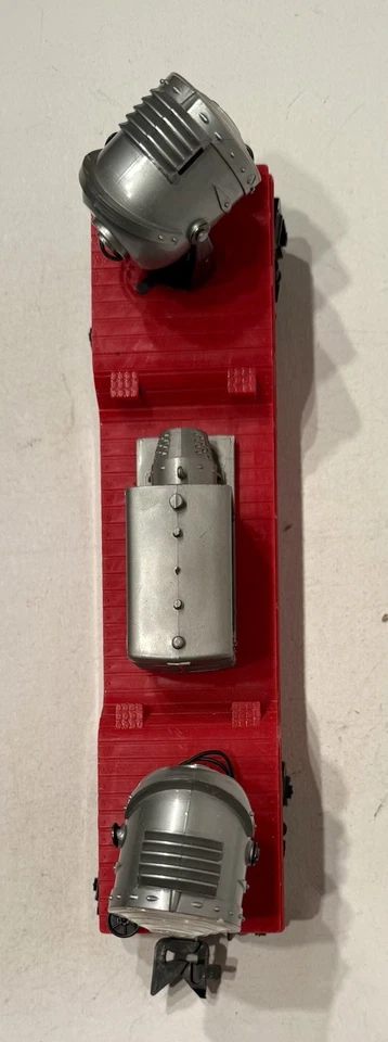 Marx 4581 BKX Searchlight Flatcar - Type F Trucks w/ Plastic Tilt Couplers - Image 3 of 4