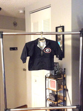 Georgia Bulldogs Black Embroidered Nylon Zip Up Jacket Youth 18 Months