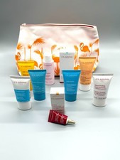 Clarins Paris Luxury Skincare Gift Set 11 Piece Hydration, Exfoliating Repair