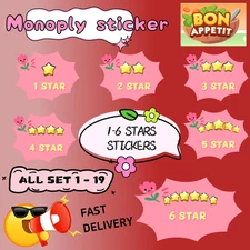 Mono_Poly GO Stickers ,6stars,5stars, 4stars, 🔥 🔥 🔥 SUPER FAST⚡⚡🤝🤝
