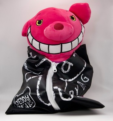 Smirkitty Deddy Bear im Leichensack 30 cm gruselig Plushie Body-Bag