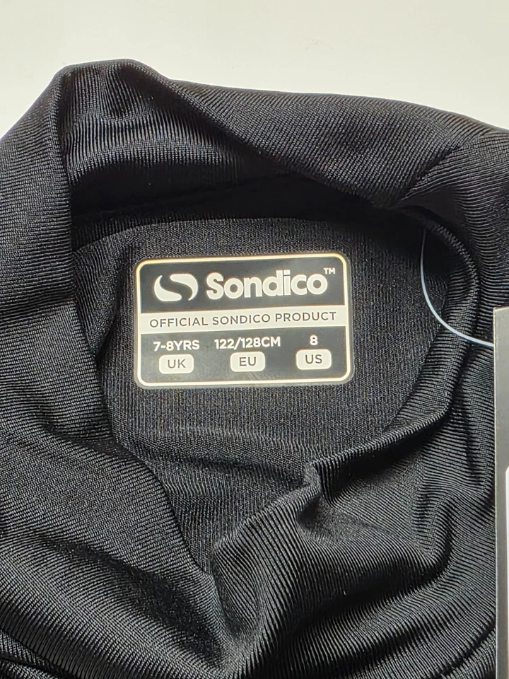 Sondico Boys Girls Compression Base Layer Mock Top Black US Size 8 - Image 2 of 4
